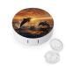 Contact Lens Case Dolphin Jumping Out of Water Print Plastic Contact Lens Case contact Lens Care Box ontact Lens Travel Box