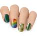 MOYOU LONDON Semi Cured Gel Nail Strips 20 Pc + Free UV Lamp | Easy Apply & Remove for Salon-Quality Manicure - Lucky Charm - Buy Online on GoSupps.com