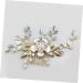 Angoily 1 Pc Rhinestone Hair Clip Pearl Hair Pin Wedding Headpiece Hair Comb Wedding Hair Clip Bridal Headpiece Comb for Bridal Crystal Headpiece Rhinestones Accessories Bride - Buy Online on GoSupps.com