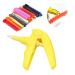 Orthodontic Braces Kit - Ligature Gun Dispenser Tools and Multicolor Elastic Braces Rubber Bands(1040 Pcs/Bag) (Yellow)