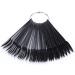 100 ps Nail Swatch Sticks with Number Stickers Nail Color Display Stiletto Tips Fan-shaped Nail Polish Practice Sticks Nail Art Display Nail Color Wheel Nail Sample Sticks (Black) - Buy Online on GoSupps.com