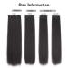 YDDM 24-Inch Clip-In Hair Extensions - Natural Black Synthetic Full Volume Hair - Affordable Easy-to-Use for Women - Buy Online on GoSupps.com