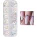 1PC Nail Art Glitter Flake Nail Art Foil Flake Nail Glitter Flakes Shining Holographic 12 Grids Nail Glitter Flake for Summer Nail Art Decoration - Buy Online on GoSupps.com