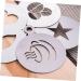 Angoily 2pcs Coffee Latte Mold Coffee Accessories Coffee Art Stencils Spray Stainless Steel Baking Tools - Buy Online on GoSupps.com