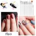 Nail Art Set - 83 Pieces Nail Design Accessories Brushes Stickers Rhinestones & More for Stunning Nail Designs - Buy Online on GoSupps.com