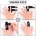 Supegar Adjustable Trigger Finger Rail 3-Pack - Reusable Finger Rails for Index Medium Ring Fingers - Removable Aluminum Bracket in Black Blue Red - Buy Online on GoSupps.com