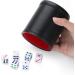 Vuwuma Felt Lined Professional Dice Cup Set - Includes 6 Quiet Dice for Yahtzee Game - Buy Online on GoSupps.com