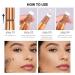 Kaely Liquid Contour & Highlighter Stick Duo | Easy Blend Bronzer Makeup Set with Cushion Applicator | Long-Wearing Formula | Universal Shades 01+06 - Buy Online on GoSupps.com