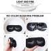 Silk Eyelash Style Sleep Mask Set for Women - 2 Black Satin & 2 Dark Blue Soft Masks with Adjustable Strap and Silk Bag - Buy Online on GoSupps.com