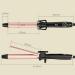 Professional 1 Inch Rose Gold Curling Iron - Tourmaline Ceramic Hair Curler Dual Voltage 450 F Auto Off - Perfect for Travel - Buy Online on GoSupps.com