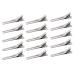 ZEACct 50 pieces Metal alligator clips hairdresser double prong curl clips tine pin curl hair clip metal diy accessories hair clamp for tinkering hair jewelry diy for women & girls
