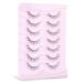 Onlyall Eyelashes Natural Look Fake Eyelashes Natural Lashes Lightweight False Eyelashes Wispy Lashes 3D Faux Mink Eyelashes 7 Pairs D3 D3-Natural Lashes