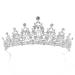 Crystal Queen Rhinestone Princess Tiara | Silver Crown for Women | Bride Wedding Hair Accessory | Birthday Party Prom Crown - Buy Online on GoSupps.com