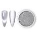Chrome powder for gel nails chrome powder holographic nail powder | Nail powder with silver mirror effect gel powder with silver mirror effect nails with silver mirror effect