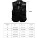 Gihuo Men's Black Summer Travel Utility Vest with Pockets - Size Large - Buy Online on GoSupps.com