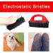 Pet Hair Removal Brush - Silicone Tool for Cleaning & Grooming Cats & Dogs - Lint & Debris Remover - Black & Red (Red) - Buy Online on GoSupps.com