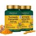 VAHDAM Turmeric Curcumin 2000mg (500mg Curcuminoids) with Boswellia & Piperine for Fast Absorption | Supports Joint Health and Mobility | 90 Capsules (Pack of 2)
