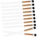 FOMIYES 20 Pcs Makeup Brush Small Eyeshadow Brush Eye Shadow Brush for Makeup White Wooden Handle 17.50X1.00X1.00CMx2pcs Whitex2pcs - Buy Online on GoSupps.com