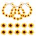 Hair band Flowers girls 3 pieces of sunflower headband sunflower hair accessories hair bands with 10 pieces sunflow