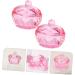 FRCOLOR 8 Pcs Pink Plates Nail Cleaner Drill Bits for Nails Nail Dappen Dish Dappen Bowl Nail Organizers and Storage for Nail Tech Monomer Dish with Lid Vegetable Bowl Glass With Cover 4.2x4.2cmx4pcs Pinkx4pcs - Buy Online on GoSupps.com