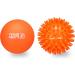 Resultsport Lacrosse & Hedgehog Ball Massage Set for Plantar Fasciitis Relief | Foot & Trigger Point Massage - Deep Fabric Myofascial Relief - Orange - Buy Online on GoSupps.com