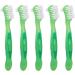 Verdant Touch Denture Brush Set - Professional Portable Double Sided for Elderly - Green 5 Pack | Buy Now for International Shipping - Buy Online on GoSupps.com