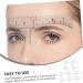 Healeved 20 Pcs Eyebrow Design Ruler Transparent Stickers Tools White Plastic Eyebrow Shape Auxiliary Tool - Buy Online on GoSupps.com