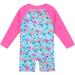 HUAANIUE Baby Girls Zipper Swimsuit | UPF 50+ Sun Protection | 2-3 Years | Littleflower Swimwear - Buy Online on GoSupps.com