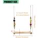 QIODAZOO Chicken Swing Perch Natural Wood Hanging Swing Toys for Chicken Coop/Birdcage Bird Swing Large for Hens Parakeets Macaw - Buy Online on GoSupps.com