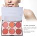 6 Colors Rouge Palette - Long-lasting Waterproof Blush for All Occasions | Multi-functional Face Make-Up | No Irritation Blush 1 Piece - Buy Online on GoSupps.com