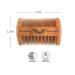 Beard Comb Kit with Leather Case | Handmade Wooden Gifts for Men | Mustache & Beard Care (Skull Wings Design) - Buy Online on GoSupps.com