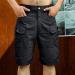 Men's Hiking Cargo Shorts - Multi Pocket Tactical Shorts for Outdoor Work and Golf - Black Small - Buy Online on GoSupps.com