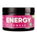 Energy Powder - Natural Caffeine | Focus & Brain Boost Formula | Nootropic - No Crash & No Sugar (20 Servings) Matcha Green Tea Guarana L-Theanine Eleuthero Plant Based Energy - 0 Cal | 1.1oz