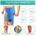 Hip Support Adjustable Neoprene Groin Compression Wrap Hip Brace Groin Strain Support with Non Slip Lining and Elastic Strap Thigh Hamstring Recovery for Quadricep Pulled Muscles Flexor Strain - Buy Online on GoSupps.com