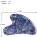 Handcrafted Loveliome Blue Point Gua Sha Crystal Jade Stone Board - Skincare Massage Tool for Relaxation and Therapy - Buy Online on GoSupps.com