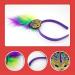 hgnxa Mardi Gras Headband for Woman with Sequins Feather Delicate Headbands Anti Slip Headbands Sweet Girls Prom Supplies Headband mask - Buy Online on GoSupps.com