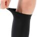 Buy XL Black Compression Socks for Men & Women - Open Toe Flight Support Stockings 20-30 mmHg for Travel Work Pregnancy & Varicose Veins - Buy Online on GoSupps.com