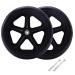 furniture component 6/7 Inch Wheelchair Walker Replacement Wheels Anti-Slip Rubber Single-Wheel Steering Wheelchair Front Caster Rollator (Color : Zwart Size : 6in) 6in Black