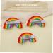 FRCOLOR 3 Pairs Rainbow Barrettes Braiding Hair Accessories Girl Hair Clips Hair Clips for Kids Cotton Rainbow Pendant Snap Side Clamp Rainbow Earring Ornaments Girl Hair Decor The Clouds - Buy Online on GoSupps.com