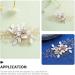 Beaupretty Wedding Hair Accessories Hair Toppers Hair Accessories for Wedding Rhinestone Hair Accessories Hair Accessories for Women Bridal Hair Accessories Metal The Flowers White Comb Bride - Buy Online on GoSupps.com