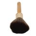 Sonew Neck Duster Brush Beech Wood Broken Hair Brush with Handle Design Barber Neck Duster Brush for Hair Salon Hair and Mustache Styling