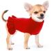 ALAGIRLS Classic Dog Sweater Winter Puppy Clothes,Soft Knit Turtleneck Warm Cat Sweater Kitten Coats,Cute Christmas Holiday Pet Apparel(XS-XXL Small Red