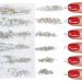 1848pcs YGDZ Flat Back Nail Gems & 120pcs AB Crystals - Nail Art Rhinestones Set - Buy Online on GoSupps.com
