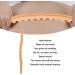 Wave Handle Massage Roller & Gua Sha Wooden Stick for Muscle Relaxation | Acupuncture & Body Scratching Tool - Shop Internationally - Buy Online on GoSupps.com