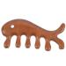 Magiclulu Massagekamm in fish shape Broad tooth comb from wood face massage devices wooden comb Head massage comb hair tiring comb.