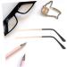 Gleavi Glasses Replacement Set - 5 Pairs Black Frame & Hinge Repair Bracket - Buy Online on GoSupps.com