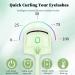 Heated Eyelash Curler Electric Heated Eyelash Curler Clip Rechargeable Heating Eyelash Curler USB-C with Comb 2 Modes and Silicone Heated Sensing Pads (Green) - Buy Online on GoSupps.com