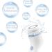 CLSEVXY Waterproof Facial Cleansing Spin Brush Set - 4 Exfoliating Heads for Gentle Exfoliation - Deep Scrubbing Face Spa System in Blue - Buy Online on GoSupps.com