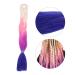 Ombre Braiding Hair - Kanekalon Jumbo Braid Extensions in Gradient Colors - White Pink Purple Dark Blue for Twist Braiding - Buy Online on GoSupps.com