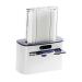 Kowaku automatic dental floss dispenser dental floss-stick holder organizer dental floss holder container for bathroom office dining room hotel at home dark blue